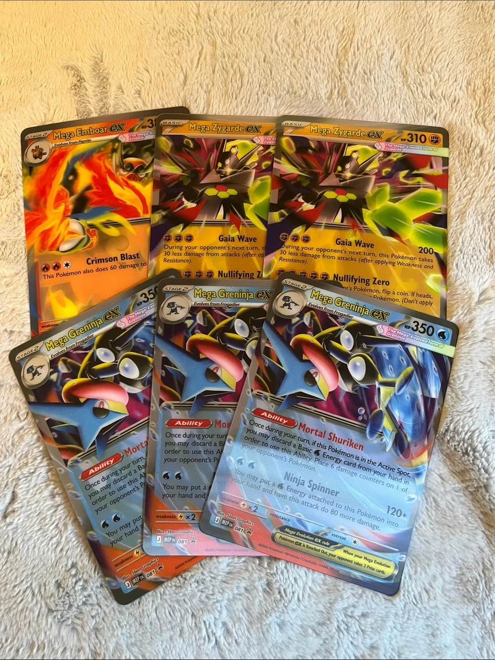 XL Pokemon cards 6 total